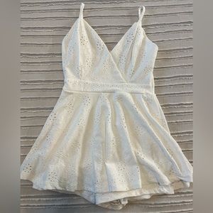 White Rue21 Romper